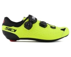 Sidi Genius 10 Road Shoes (Black/Flo Yellow) (42)